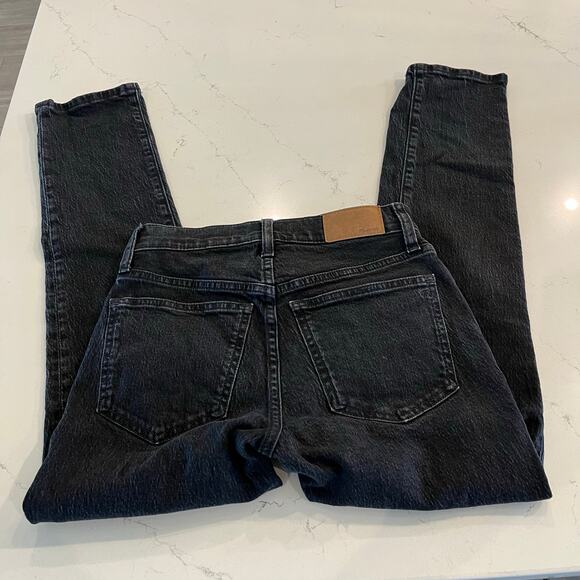 Madewell The Mid-Rise Perfect Vintage Jeans in Clean Black Wash Size 23 - Picture 6 of 13